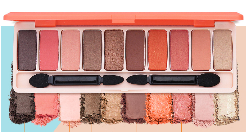 Affordable Earth-Toned Eyeshadow for Students and Beginners - Pearl Glitter, Waterproof