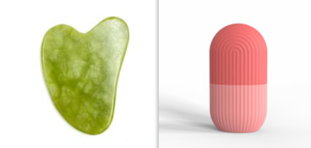 Silicone Ice Tray: Beauty Lifting Face Tool with Massager Roller Ball
