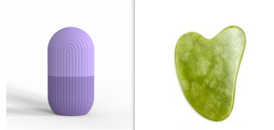 Silicone Ice Tray: Beauty Lifting Face Tool with Massager Roller Ball